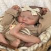 Anano Realistic Reborn Baby Toddler Boy 19 Inch Reborn Babies That Look Real and Feel Real Life Like Baby Dolls Newborn Silicone Baby Doll Girl (Mustard, Family Edition) view 1