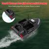 Kreiaoer RC Fishing Bait Boat with GPS, Dual Motor Fish Finder with Night Light Signal 1640ft Remote Control Range, Support Route Calibration, 4.4 lbs Loading for Professional Fishing (Black) view 3