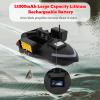 Kreiaoer RC Fishing Bait Boat with GPS, Dual Motor Fish Finder with Night Light Signal 1640ft Remote Control Range, Support Route Calibration, 4.4 lbs Loading for Professional Fishing (Black) view 4