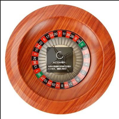12" Wood Roulette Wheel Set,Casino Grade Precision Bearing, Turntable Leisure Table Games for Home Game Night Or A Club Party
