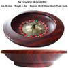 12" Wood Roulette Wheel Set,Casino Grade Precision Bearing, Turntable Leisure Table Games for Home Game Night Or A Club Party view 3