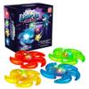 PICK A TOY Light Up Ninja Flyers Set, 4 LED Electronic Stars, Heavy Duty Rubber Throwing Discs, Interactive Kids Toys for Tossing Games and Play, 4 Colors (Red, Blue, Yellow, Green) view 1