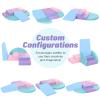 TODIBY 6-Piece Foam Climbing Blocks for Toddlers: Colorful Climbing Gym PU Leather Baby Foam Building Blocks Indoor Toy view 3