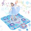 Surelect Dance Mat for 3-12 Year Old Girls, Frozen Toys Electronic Dance Pad with 8 Button & Wireless Bluetooth, Music Game Birthday for Kids Ages 3 4 5 6 7 8 9 10+ view 1
