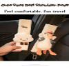 BNTR Car Seat Belt Cover Stocking Stuffers Cute Creative Toy Flower Cloud Duck Safety Seatbelt Shoulder Pad Auto Accessory Neck Cushion Protector Seatbelt Shoulder Protector Nice Gift (Yellow Flower) view 2