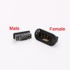 5Pairs Gold Plated Terminal Red Servo Connectors MPX 8 Pins Connector Plug RC Accessories for RC Model Car Plane Boat Charger(5pairs Black) view 3