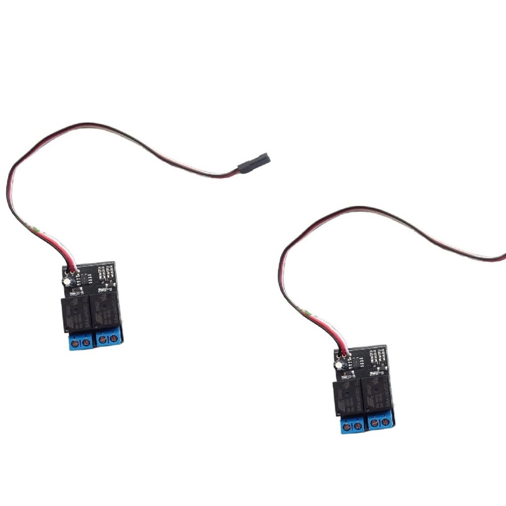 2pcs Remote Control Switch Relay PWM Switch 1/2 Way for DIY RC Model Airplane/Boat Water Pump Electromagnet Navigation Lamp(2pcs Two-Way)