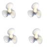 4pcs 30mm Plastic Copper Core Three-Blade Propellers M3 Paddle Hole CW CCW Propeller for RC Simulation Boat Model Accessories(30mm CCW) view 1