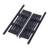 1/10 RC Crawler Pedal Side Boards,2PCS Steps Plate Rock Sliders Running Boards Foot-Plate for 1/10 RC Crawler Car SCX10 I II TRX4 CC01 RGT 86100 GEN8 Wrangler Chassis Parts (Black) view 2