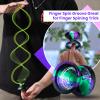 MAGICYOYO V12 Finger Spin Yoyo Professional Responsive Yo yo for Kids & Adults, Unresponsive Yoyo for Advanced, Professional Yo Yo with 12 Strings & Yo-Yo Accessory Kit - Black Green Purple view 3