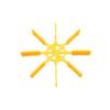 20PCS 2 * 70mm/100mm Standard Paddle Wheel Propeller Ship Model Accessories Blue/Green/Black/Yellow for DIY RC Remote Control Boat(100mm Yellow) view 1