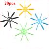20PCS 2 * 70mm/100mm Standard Paddle Wheel Propeller Ship Model Accessories Blue/Green/Black/Yellow for DIY RC Remote Control Boat(100mm Yellow) view 2