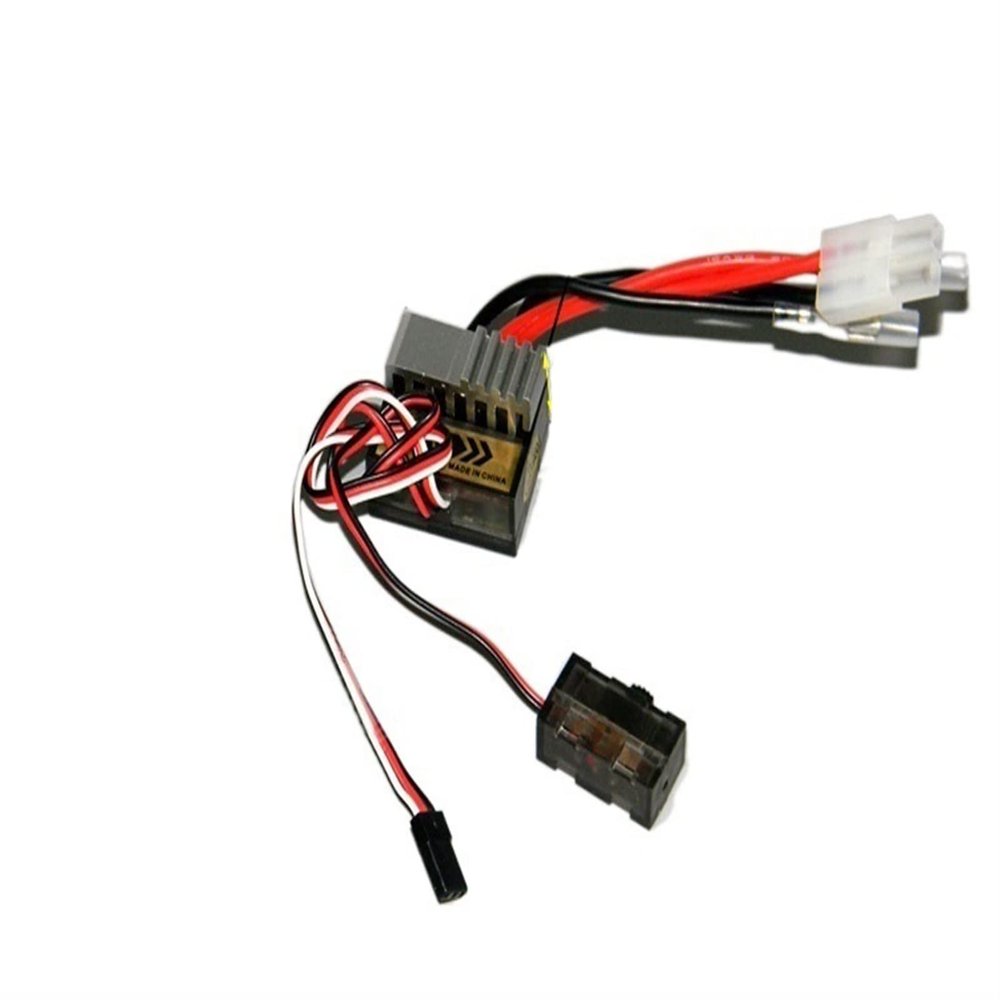320A Two Way Brushed ESC 2S W Heat Sink Electronic Power Controller Speed Controller for RC Car/Speedboat DIY Modify Boat Models