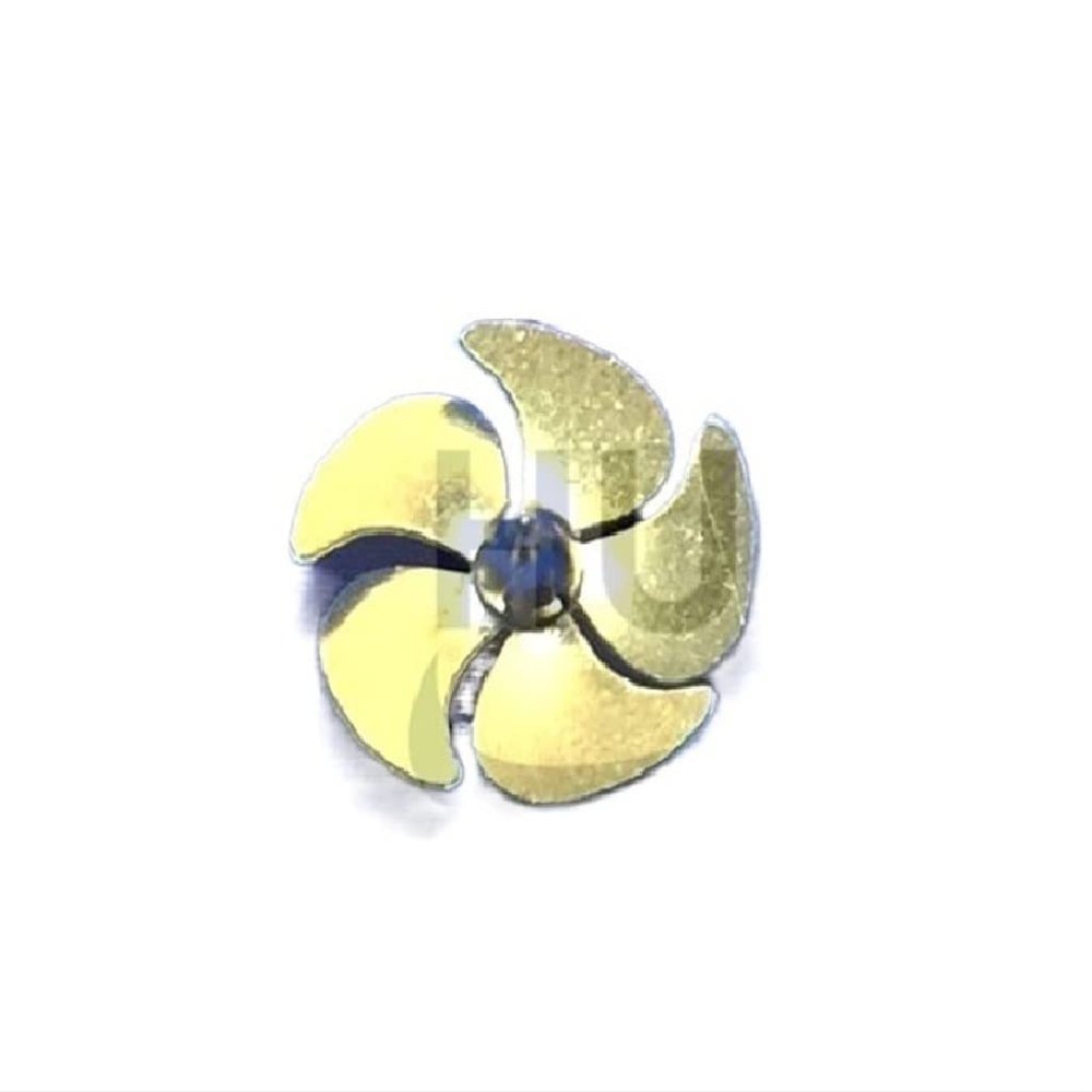 18mm Five-Blade Propellers Brass Soldering Paddle Left and Right Propeller for RC Boat Modified Accessories DIY Model Parts(CCW Propeller)