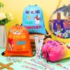 Frienda 20 Pcs Bible Verse Party Favors Includes Jesus Loves You Drawstring Backpack Bags Christian Slap Bracelets for VBS Religious Birthday Gifts Sunday School Classroom Prizes(Stylish) view 3