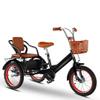 Kids Outdoor Cruiser Bikes with Passenger seat,3 Wheel Bike with Front and Rear Basket,Large Pedal tricycles,Tandem Bicycle,Ride-on trikes(Black,16inch) view 1