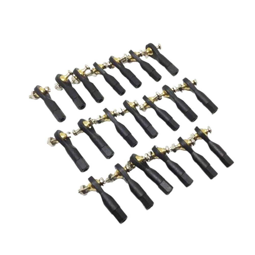 20PCS M2/M3 Rod Ball End 2/3mm Pull Rod Steering Ball Ends Joint Connector Spare Parts for RC Airplane/Boat/Car(03 with Screw)