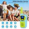 Topsung Kids Walkie Talkies 3 Pack NOAA Walkie-Talkies for Adults Rechargeable Long Range 2 Way Radios for Family Camping Hiking Skiing Cruise Ship, Toys for 3-12+ Year Old Girls Boys Toddlers view 4