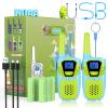 Topsung Walkie Talkies for Kids Adults Long Range Rechargeable 2 Pack, USB FRS 2 Way Radio Toys for 3-12+ Year Old Boy Girl Toddler, NOAA Walkie-Talkies for Family Camping Hiking Skiing Cruise view 1