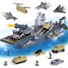Military Aircraft Carrier Toys, Army Toys with 10 Vehicles, Fighter Jet Helicopter Tanks and Army Men Action Figures Toy for Kids Boys Girls view 1
