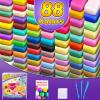 Air Dry Clay 88 Colors, Modeling Clay for Kids, DIY Molding Magic Clay, Gift for Kids view 2