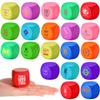 200 Sets of Custom Stress Relief Foam Balls with Logo, Bulk Rounded Square Shape Personalized Foam Balls, Anxiety Stress Relief Stress, Perfect for Office, Travel or Home view 4