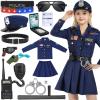 Luucio Police Officer Costume for Girls With Gear Uniform - Halloween Costume for Kids view 1
