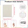 166Pcs Heat Shrink Plastic Sheet Kit, Shrinky Dink Sheets Kit with 20 Shrink Papers 10 Key Rings 10 Ear Hooks 100 Opening Ring Hole Puncher Shrinking Practical Shrink Paper Keychain Kit for DIY Craft view 4