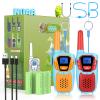 Topsung Walkie Talkies for Kids Long Range Walkie-Talkie for Adults Rechargeable 2 Way Radios 2 Pack with Lanyard NOAA USB VOX, Family Toys for 3-12 Year Old Boys Girls Toddlers Camping Hiking view 1