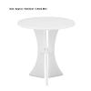 1: 12 Scale Dollhouse Round Table - 3.94x3.86in Acrylic Miniature Decor Dollhouse Round Side Table Furniture - Mini Round Coffee Table for Living Room Bedroom Balcony Fairy Garden view 3