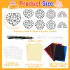 32 Sets Spring Crafts Valentine's Day Suncatchers Kit for Kids DIY Rainbow Window Stained Glass Effect Paper School Classroom Decoration Back to School Art Craft Creative Activity Project Party Favors view 2