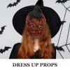ARTIBETTER Halloween Pumpkin Mask Lightweight Pu Material for Cosplay Masquerade Party and Themed Event Dress-up Accessory view 2