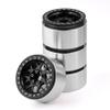 Chanjorlin 2.2 RC Beadlock Wheels Rims 12mm Hex 1/10 Aluminum Alloy Mud Slingers Hubs for 1:10 Rock Crawler Car Axial SCX10 Tamiya CC01 D90 RR10 RC4WD Gen8 Traxxas TRX4 2.2" Tires 4PCS (Black) view 1