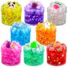 8 Pack Jelly Cube Crunchy Slime Kit, Premade Jelly Clear Crunchy Slime for Girls & Boys, Super Soft Non-Sticky Clear Slime Toy, Party Favor for Kids view 1
