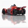 AFX 22066 Mega-G+ Formula N #4 Red/Grey HO Slot Car view 4