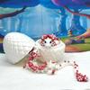 3D Printed Articulated Mother and Child Dragons in Dragon Egg, White and Red Mushroom Dragon,Fidget ADHD Toy Gift for Mom MCD-036 view 2