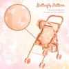 My First Baby Doll Stroller for Toddlers 3 Year Old Girls, Little Kids | Folding Baby Stroller for Dolls, Toy Stroller for Baby Dolls with Bottom Storage Basket, Foldable Frame, Canopy, Seatbelt view 4