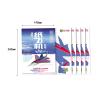 Innovative Paper Aircraft Model Kit for Learning and Decoration, J10 5pcs view 3