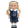 14.5 inch Doll Outfit-School Plaid Jumper include Blouse and Matching Headband/Add on Option: Sock and Shoe (Doll is not included) (Jumper,White Sock,Matte Shoe, Plaid 41) view 1