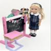 14.5 inch Doll Outfit-School Plaid Jumper include Blouse and Matching Headband/Add on Option: Sock and Shoe (Doll is not included) (Jumper,White Sock,Matte Shoe, Plaid 41) view 2