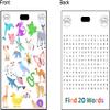 Generic Busy Badge- Distraction Badge Buddy for Pediatric Healthcare Providers (Animal Search) view 2