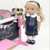 14.5 inch Doll Outfit-School Plaid Jumper include Blouse and Matching Headband/Add on Option: Sock and Shoe (Doll is not included) (Jumper Only, Plaid 41) view 3