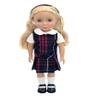 14.5 inch Doll Outfit-School Plaid Jumper include Blouse and Matching Headband/Add on Option: Sock and Shoe (Doll is not included) (Jumper Only, Plaid 36) view 3