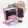 14.5 inch Doll Outfit-School Plaid Jumper include Blouse and Matching Headband/Add on Option: Sock and Shoe (Doll is not included) (Jumper,White Sock,Shiny Shoe, Plaid 36) view 2