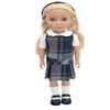 14.5 inch Doll Outfit-School Plaid Jumper include Blouse and Matching Headband/Add on Option: Sock and Shoe (Doll is not included) (Jumper Only, Plaid 57) view 3