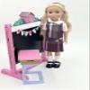 14.5 inch Doll Outfit-School Plaid Jumper include Blouse and Matching Headband/Add on Option: Sock and Shoe (Doll is not included) (Jumper,White Sock,Shiny Shoe, Plaid 54) view 2