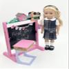 14.5 inch Doll Outfit-School Plaid Jumper include Blouse and Matching Headband/Add on Option: Sock and Shoe (Doll is not included) (Jumper,White Sock,Matte Shoe, Plaid 57) view 2