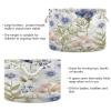 Bulletgxll Cotton Rope Basket Watercolor Floral Large Storage Basket 20" x 14" Laundry Basket With Handles for Blankets Toys Clothes Book view 3