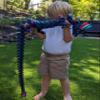 3D Printed Crystal Dragon Giant 36" Articulated Figure (Blue-Green/Shiny Green/Silver) view 2
