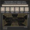 Poker Table Top - Foldable 70" x 35" Texas Hold'em Poker Mat with Non-Slip Backing and Zipper Carrying Bag - Waterproof and Portable Casino Table Topper Card Mat for Home Game Nights Up to 10 Players view 2